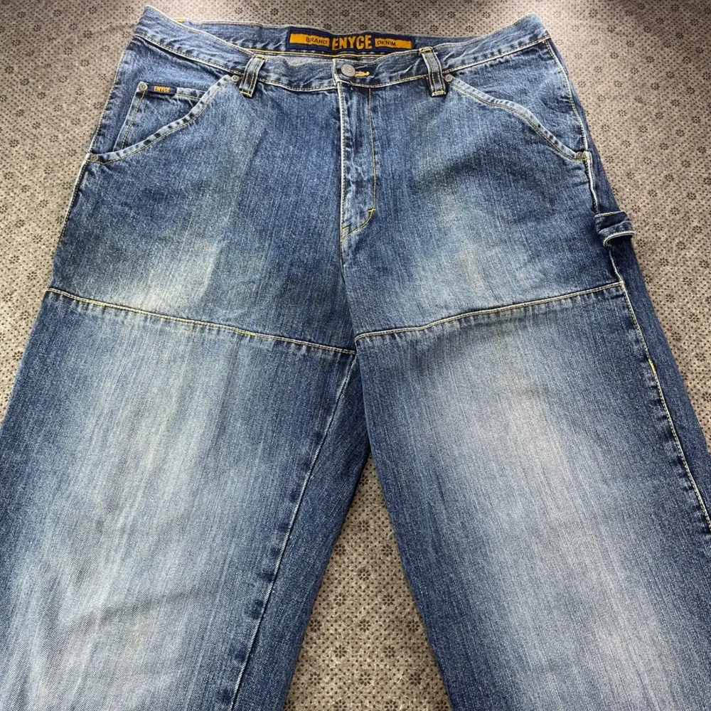 Y2K Enyce Denim Carpenter Jeans Mens 36x32 Double Knee Baggy Wide Leg Streetwear